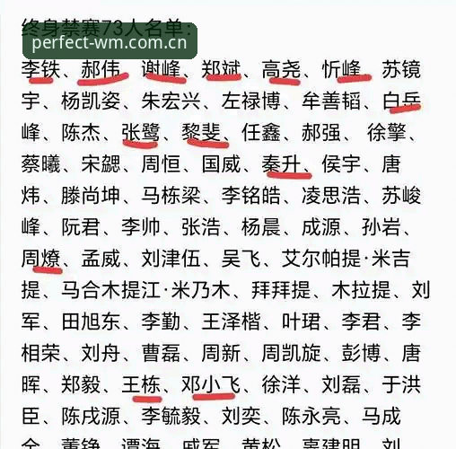 揭秘中国足协第三批禁足名单背后的真相：从完美体育官网视角看足球反腐风暴